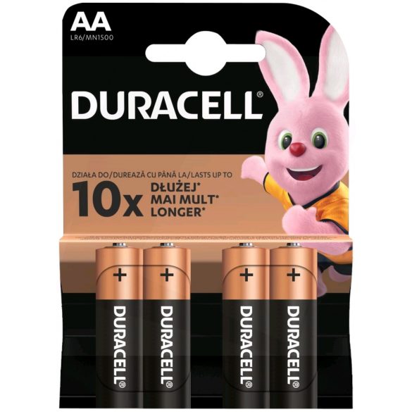 Duracell Basic AA MN1500 ceruza (LR6) alkáli elem bl/4