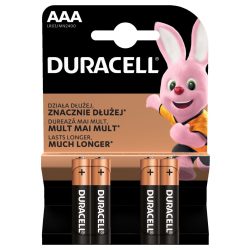 Duracell Basic AAA MN2400 LR03 mikró elem BL/4