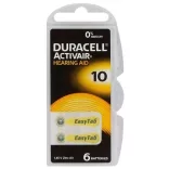 Duracell  ACTIVAIR hallókészülék elem "10" (PR70) BL/6