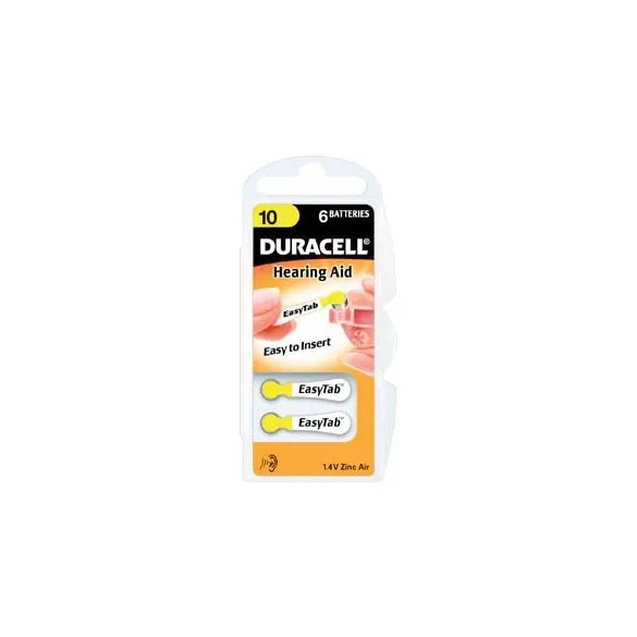 Duracell  ACTIVAIR hallókészülék elem "10" (PR70) BL/6
