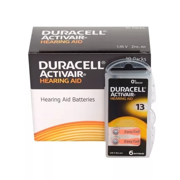 Duracell  ACTIVAIR  hallókészülék elem "13" (PR48)  BL/6