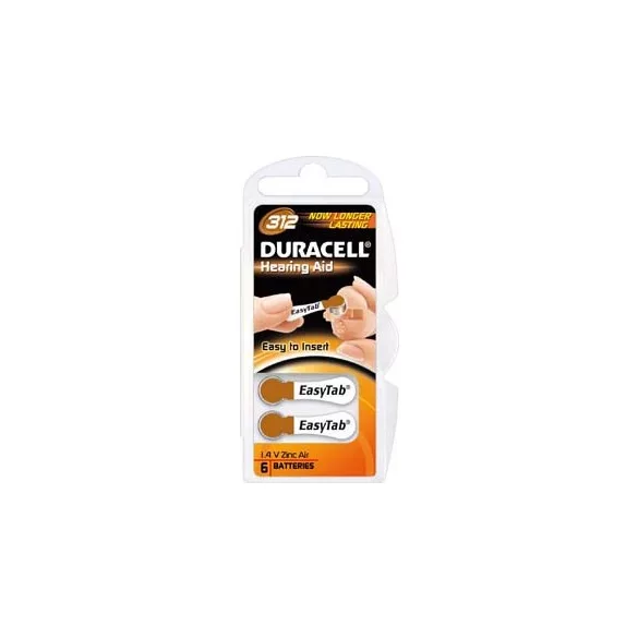 Duracell  ACTIVAIR hallókészülék elem "312" (PR41)  BL/6