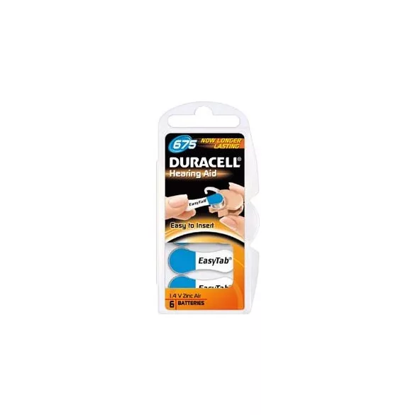 Duracell  ACTIVAIR hallókészülék elem "675" (PR44) BL/6