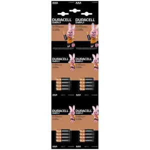 Duracell SIMPLY AAA MN2400 LR03 mikró elem KARTELLA 4x4db.