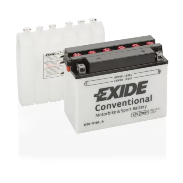 Exide Conventional 20Ah 260A Jobb+ Motorakkumulátor (E50-N18L-A)