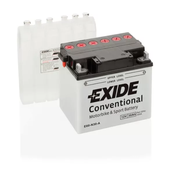 Exide Conventional 30Ah 300A Bal+ Motorakkumulátor (E60-N30-A)