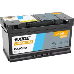 Exide Premium 100Ah 900A Jobb+ Akkumulátor (EA1000)