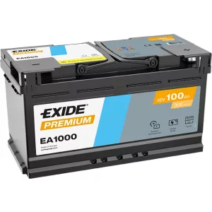 Exide Premium 100Ah 900A Jobb+ Akkumulátor (EA1000)
