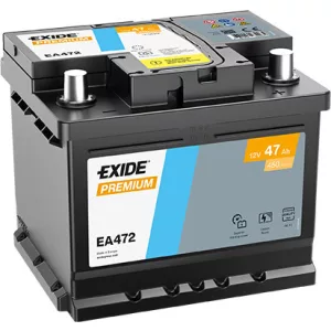 Exide Premium 47Ah 450A Jobb+ Akkumulátor (EA472)