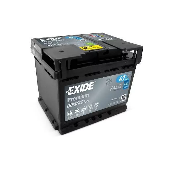 Exide Premium 47Ah 450A Jobb+ Akkumulátor (EA472)