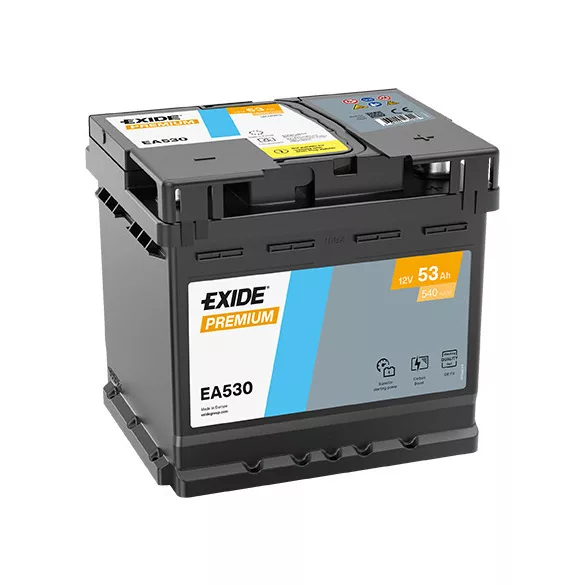 Exide Premium 53Ah 540A Jobb+ Akkumulátor (EA530)