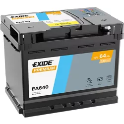 Exide Premium 64Ah 640A Jobb+ Akkumulátor (EA640)