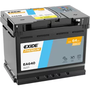 Exide Premium 64Ah 640A Jobb+ Akkumulátor (EA640)