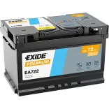 Exide Premium 72Ah 720A Jobb+ Akkumulátor (EA722)