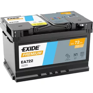 Exide Premium 72Ah 720A Jobb+ Akkumulátor (EA722)