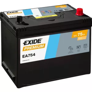 Exide Premium 75Ah 630A Jobb+ Akkumulátor (EA754)