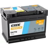 Exide Premium 77Ah 760A Jobb+ Akkumulátor (EA770)
