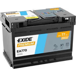 Exide Premium 77Ah 760A Jobb+ Akkumulátor (EA770)
