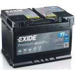 Exide Premium 77Ah 760A Jobb+ Akkumulátor (EA770)