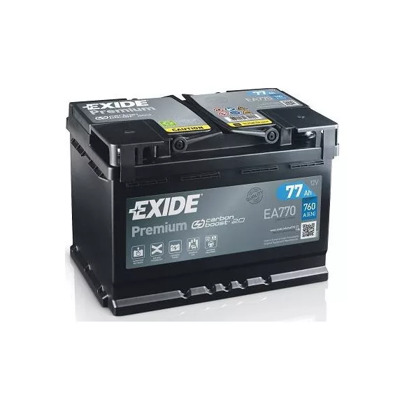 Exide Premium 77Ah 760A Jobb+ Akkumulátor (EA770)