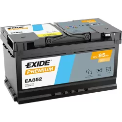 Exide Premium 85Ah 800A Jobb+ Akkumulátor (EA852)