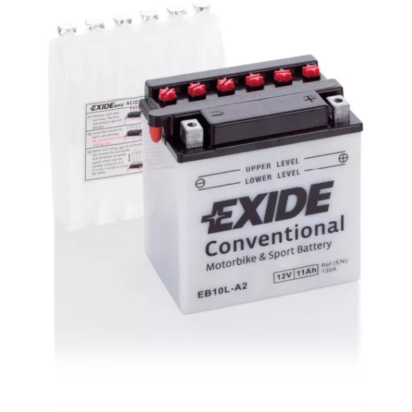 Exide Conventional 11Ah 130A Jobb+ Motorakkumulátor (EB10L-A2)