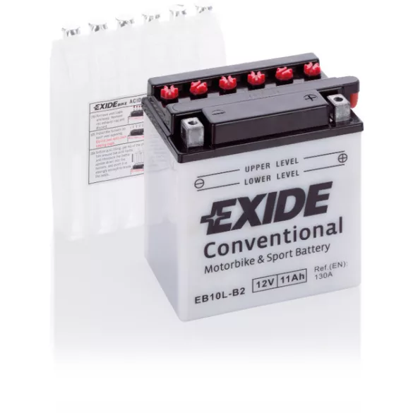 Exide Conventional 11Ah 130A Jobb+ Motorakkumulátor (EB10L-B2)