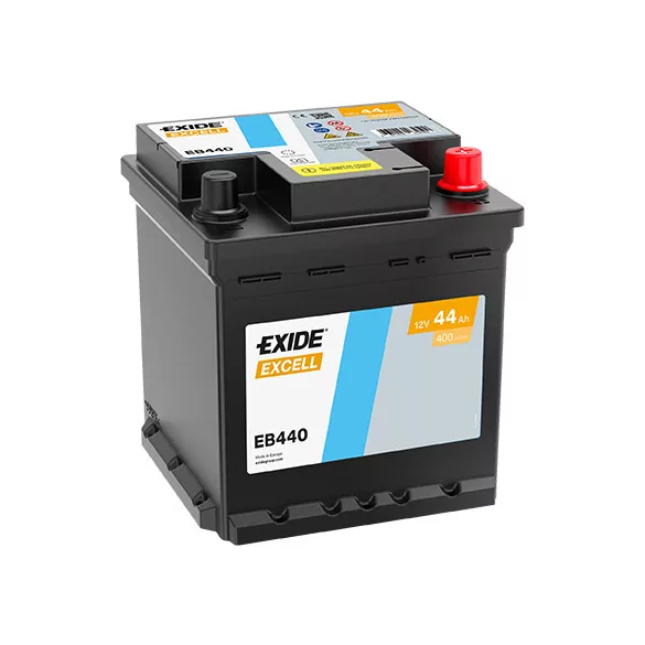 Exide Excell 44Ah 400A Jobb+ Akkumulátor (EB440)