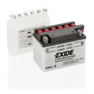Exide Conventional 4Ah 50A Jobb+ Motorakkumulátor (EB4L-B)