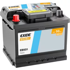 Exide Excell 50Ah 450A Bal+ Akkumulátor (EB501)