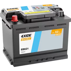 Exide Excell 62Ah 540A Bal+ Akkumulátor (EB621)
