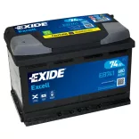 Exide Excell 74Ah 680A Bal+ Akkumulátor (EB741)
