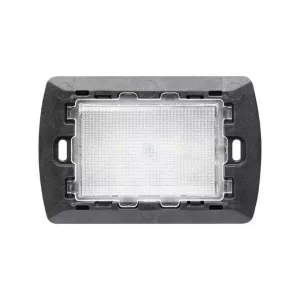 LED EMERGENCY LIGHT FLUSH MOUNTING 3 MODULES WHITE