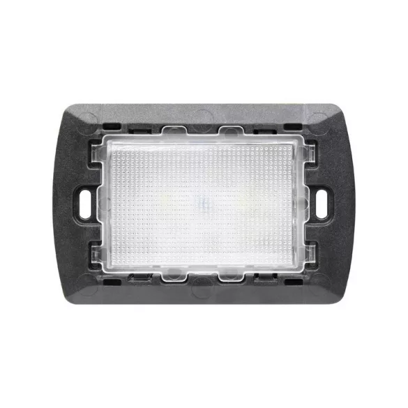 LED EMERGENCY LIGHT FLUSH MOUNTING 3 MODULES WHITE