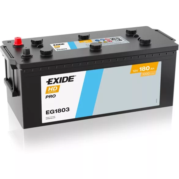 Exide HD Pro 180Ah 1000A Bal+ Akkumulátor (EG1803)