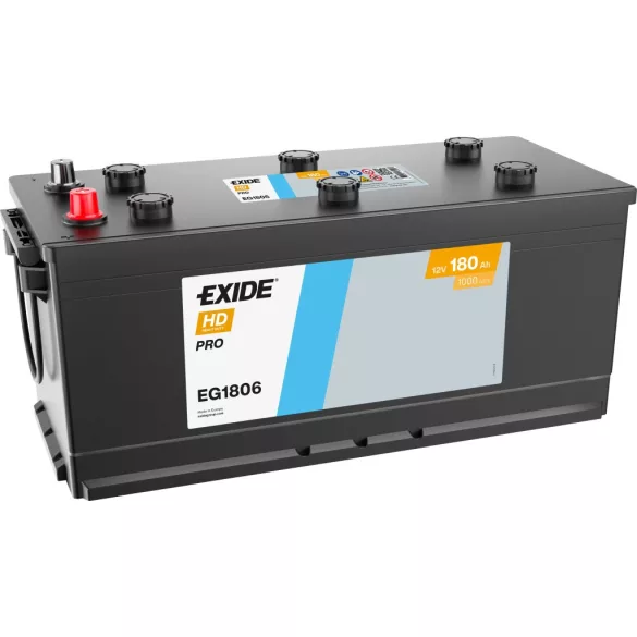 Exide HD Pro 180Ah 1000A Jobb+ Akkumulátor (EG1806)