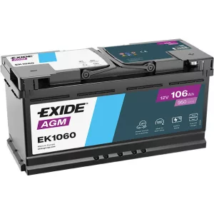 Exide AGM 106Ah 950A Jobb+ Akkumulátor (EK1060)
