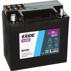 Exide AGM 15Ah 200A Bal+ Akkumulátor (EK151)