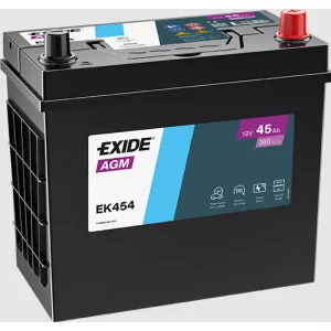 Exide AGM 45Ah 380A Jobb+ Akkumulátor (EK454)