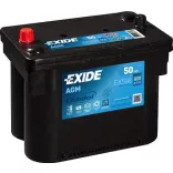 Exide AGM 50Ah 800A Közép sarus Akkumulátor (EK508)