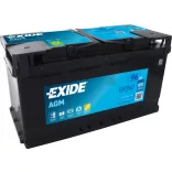 Exide AGM 96Ah 850A Jobb+ Akkumulátor (EK960)