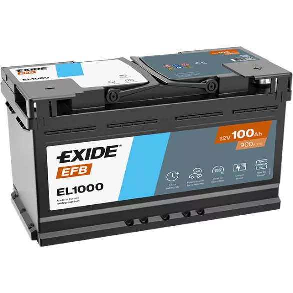 Exide EFB 100Ah 900A Jobb+ Akkumulátor (EL1000)