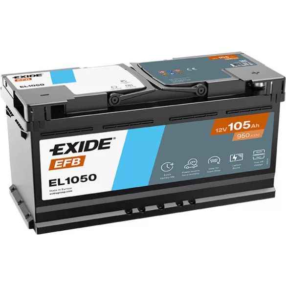 Exide EFB 105Ah 950A Jobb+ Akkumulátor (EL1050)