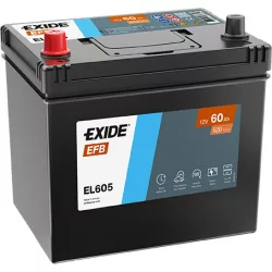 Exide EFB 60Ah 520A Bal+ Akkumulátor (EL605)