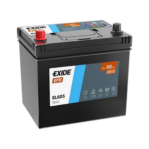 Exide EFB 60Ah 520A Bal+ Akkumulátor (EL605)