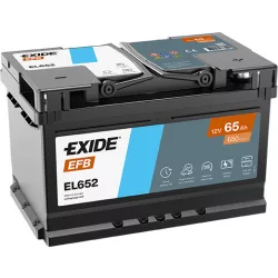 Exide EFB 65Ah 650A Jobb+ Akkumulátor (EL652)