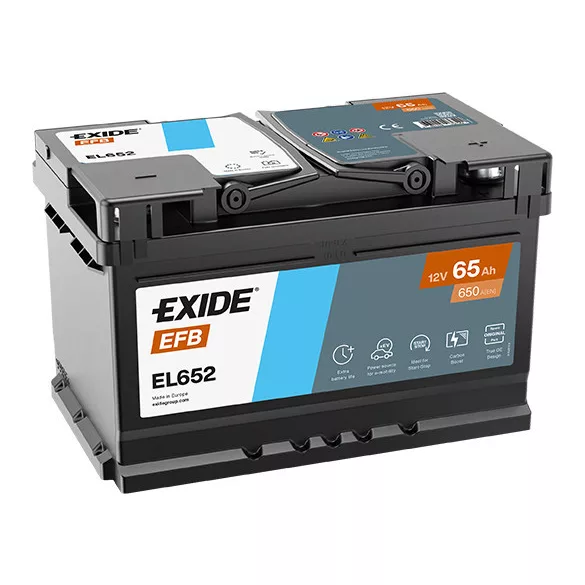 Exide EFB 65Ah 650A Jobb+ Akkumulátor (EL652)