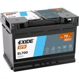 Exide EFB 70Ah 760A Jobb+ Akkumulátor (EL700)