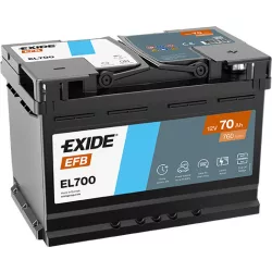 Exide EFB 70Ah 760A Jobb+ Akkumulátor (EL700)