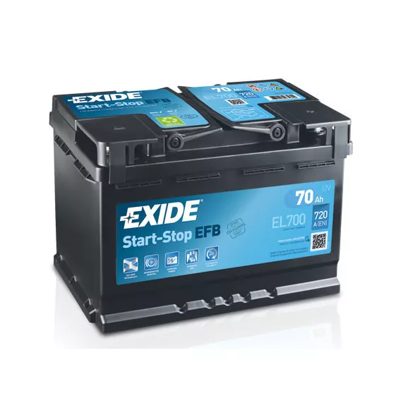 Exide EFB 70Ah 760A Jobb+ Akkumulátor (EL700)